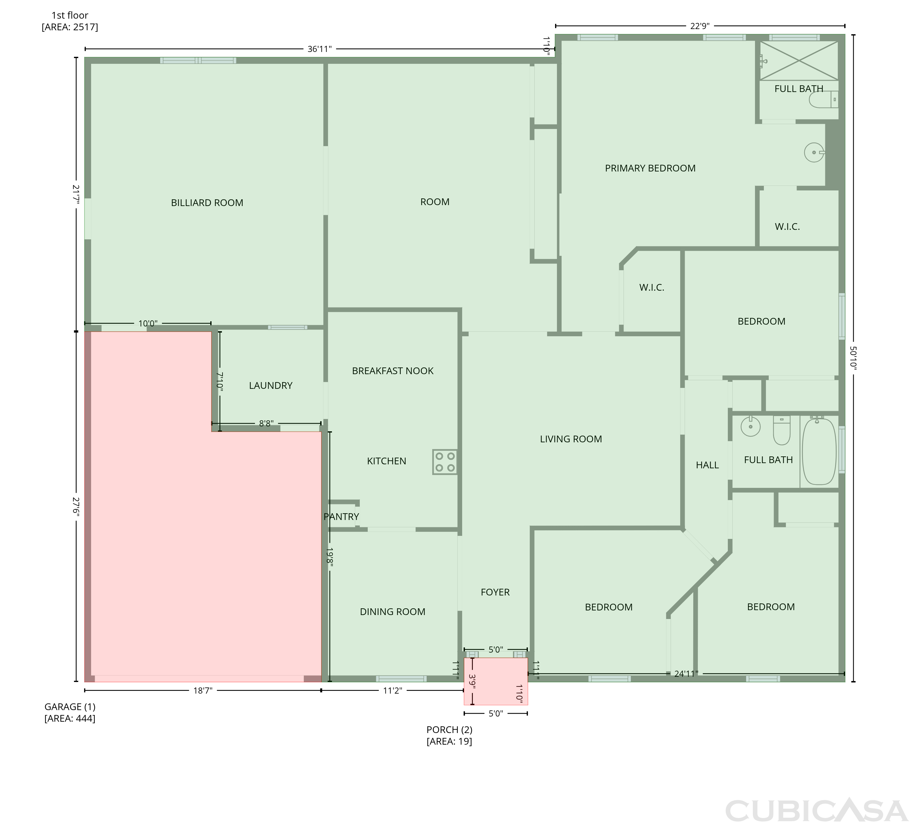 Main Floor of 841 Chalmet Ln, Jacksonville, FL