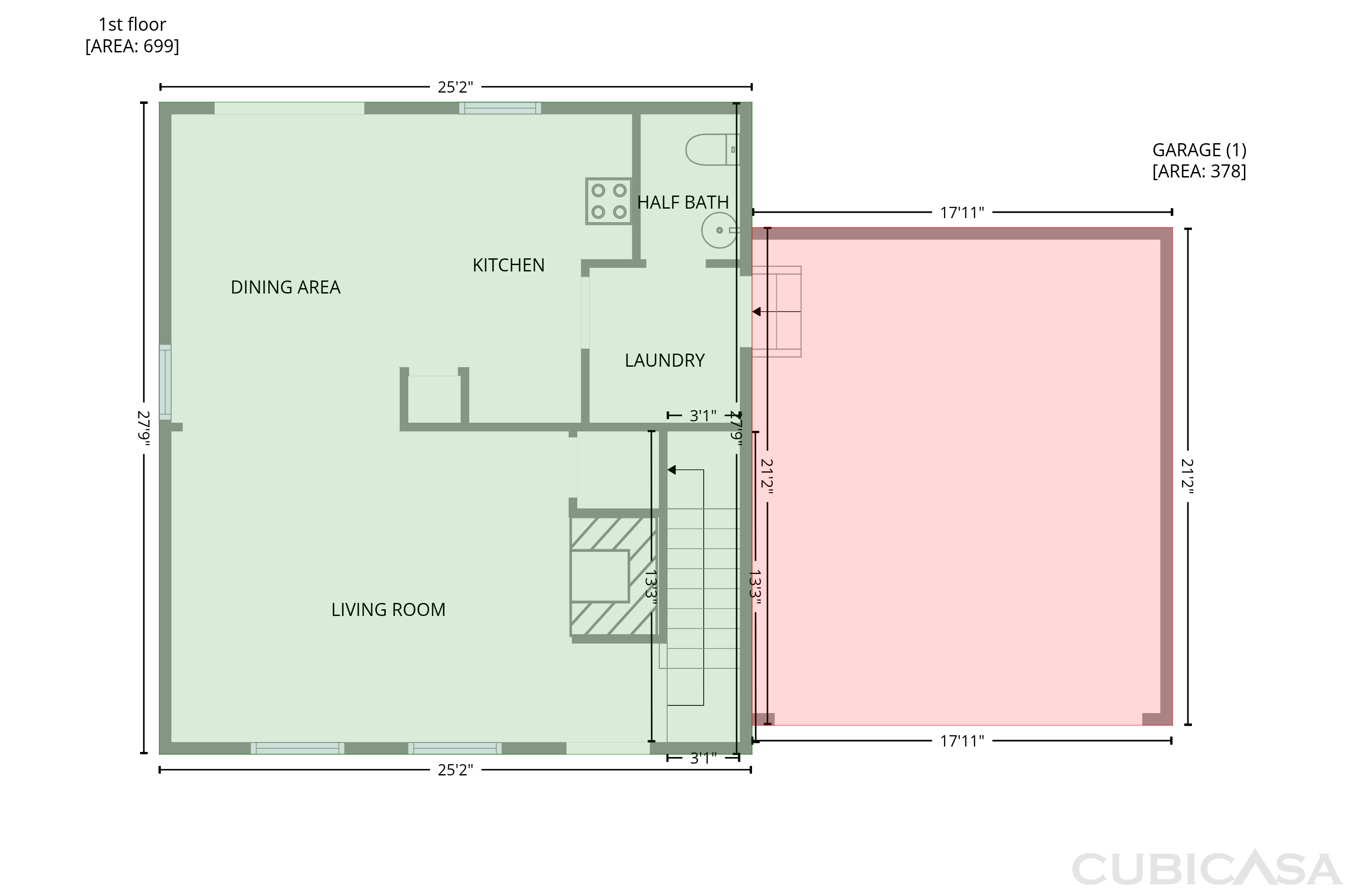 Main Floor of 107 Hampton Ridge Dr, Greer, SC
