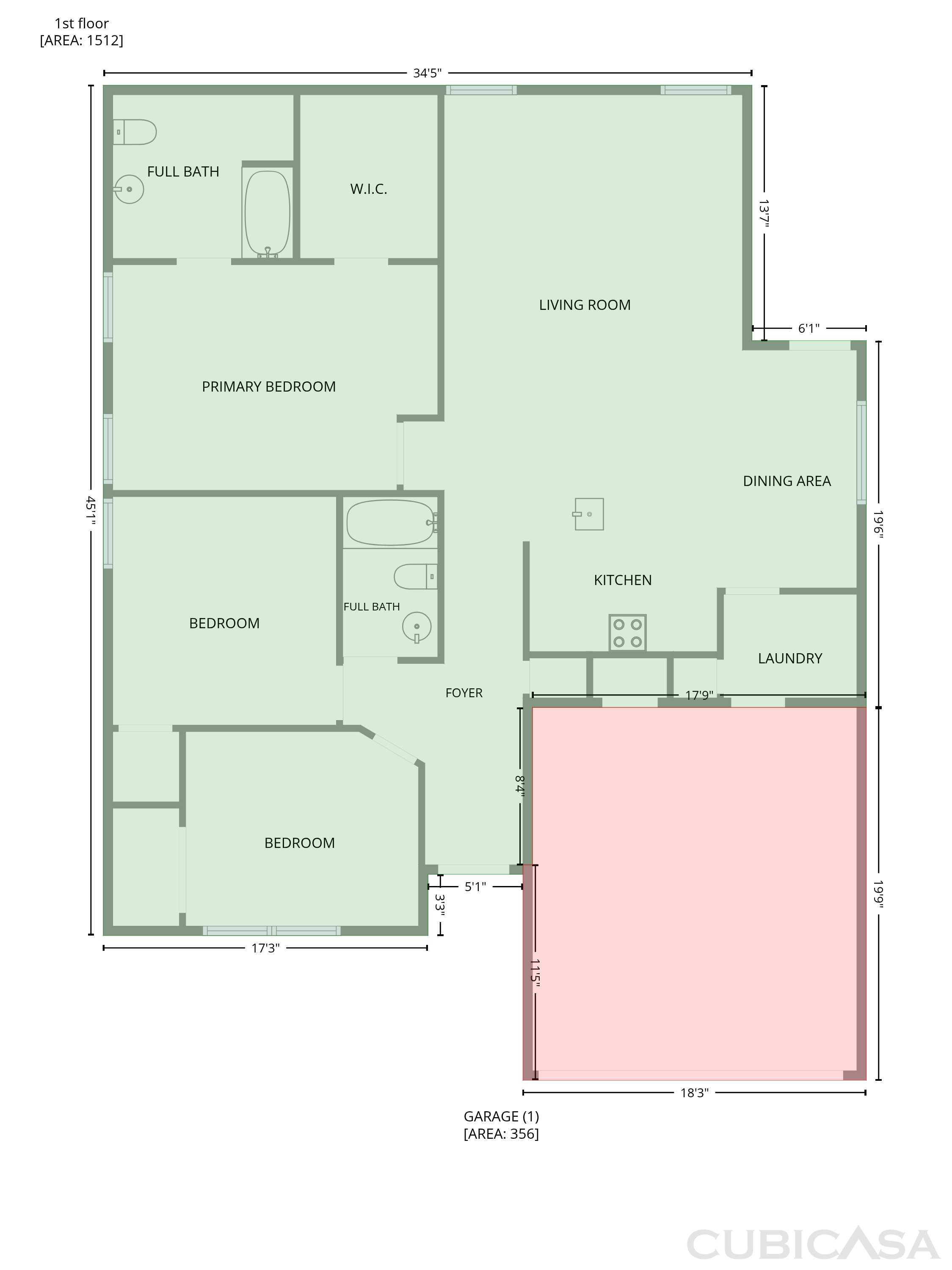 Main Floor of 1852 Schooner Rd, El Reno, OK