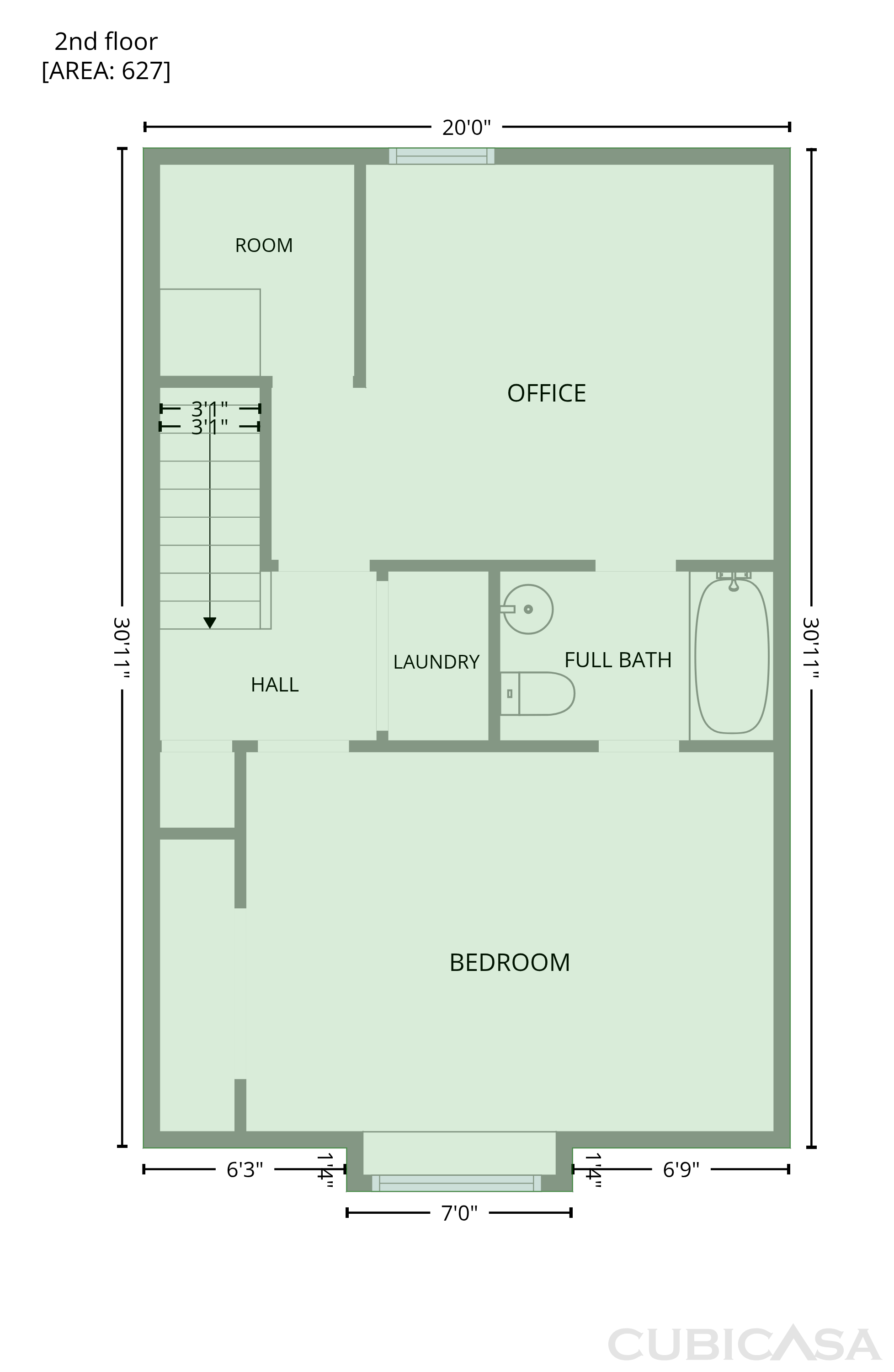 Second Floor of 3561 Rain Forest Dr W, Jacksonville, FL