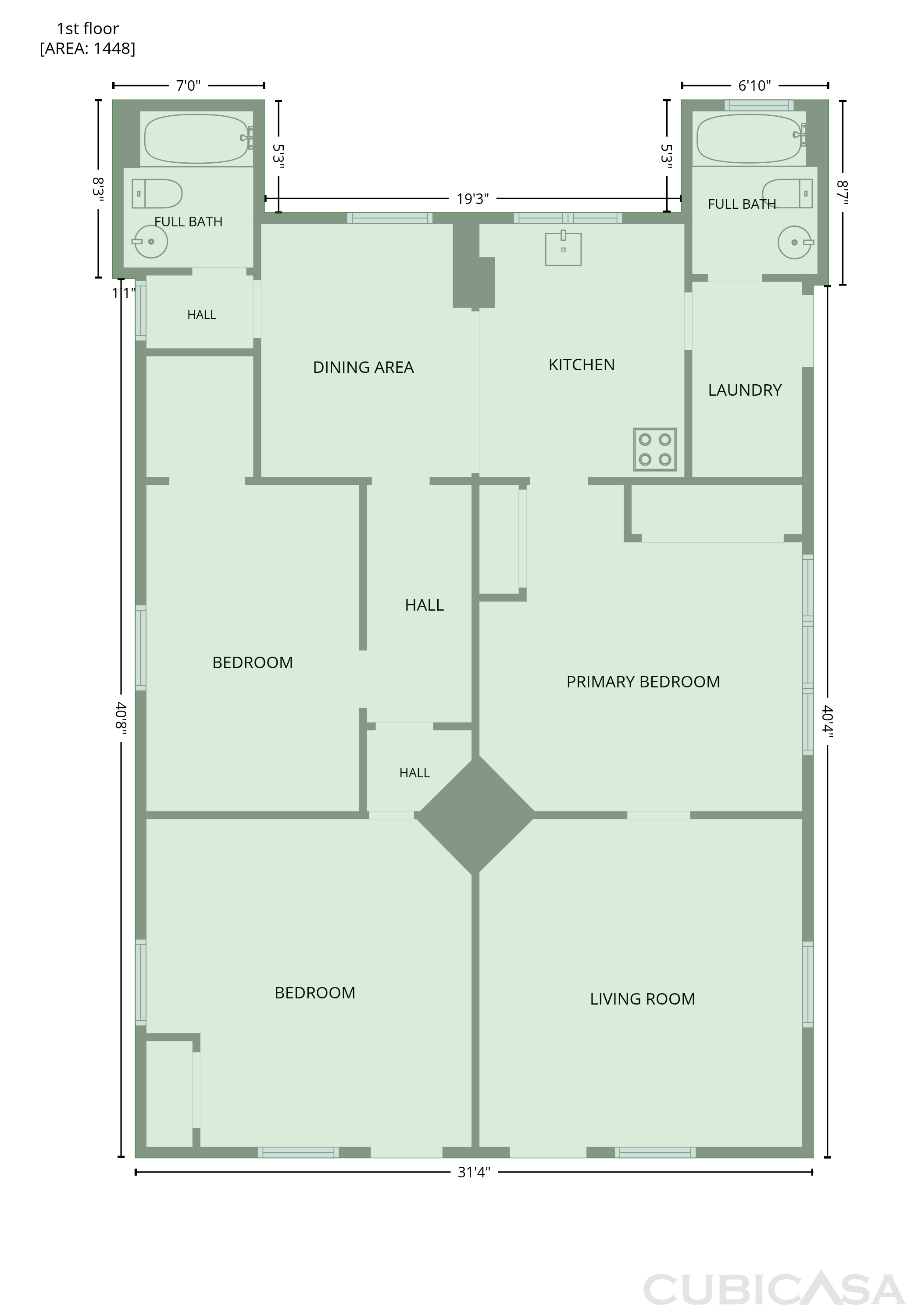 Main Floor of 372 Oliver St, Spartanburg, SC