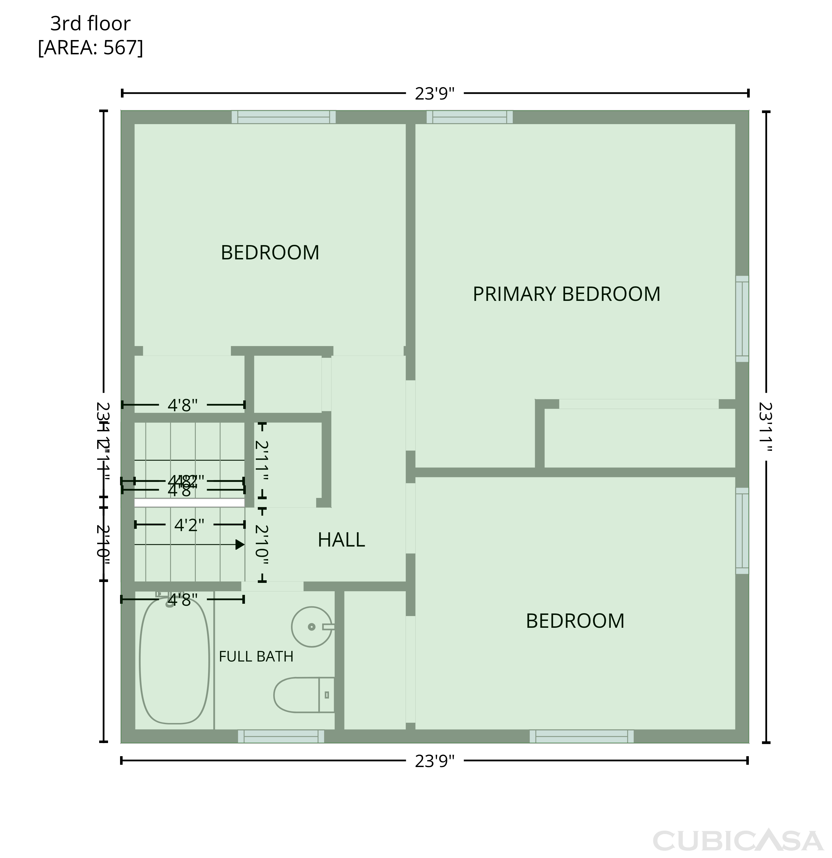 Third Floor of 3713 Elkridge Dr, Decatur, GA