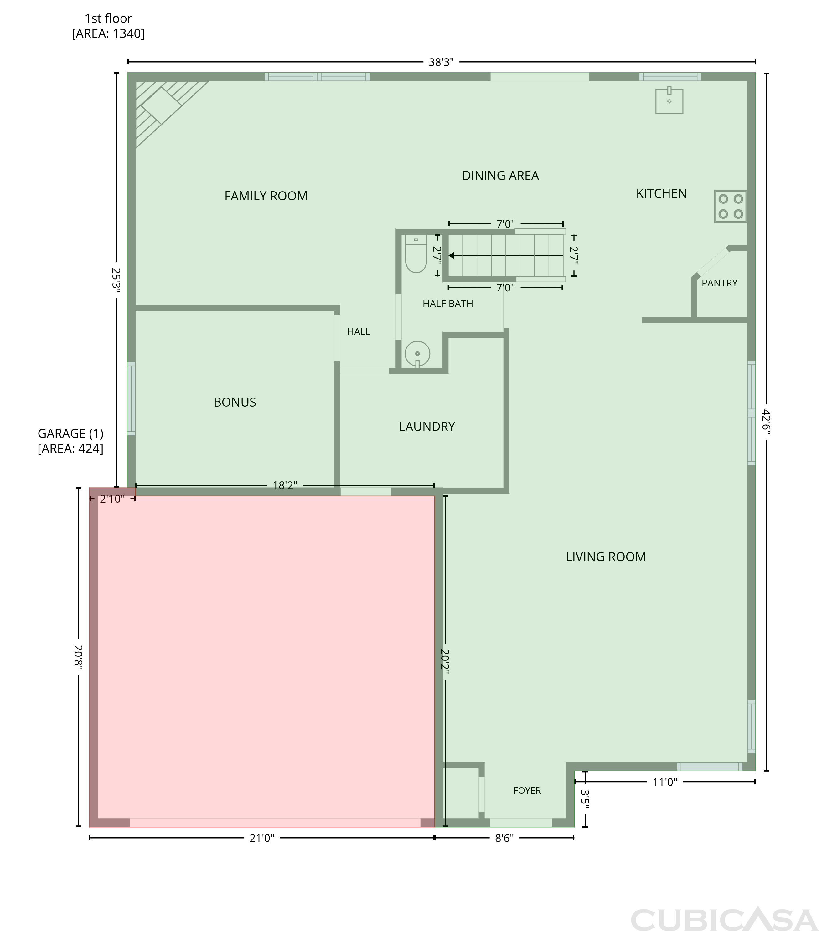 Main Floor of 8351 Exton Rd, Indianapolis, IN