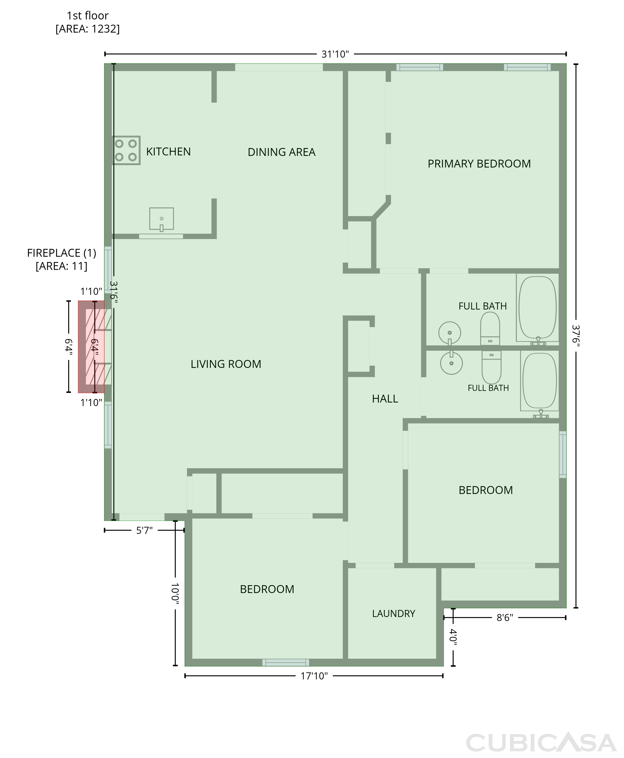 Main Floor of 5006 Elizabeth Rd, Charlotte, NC