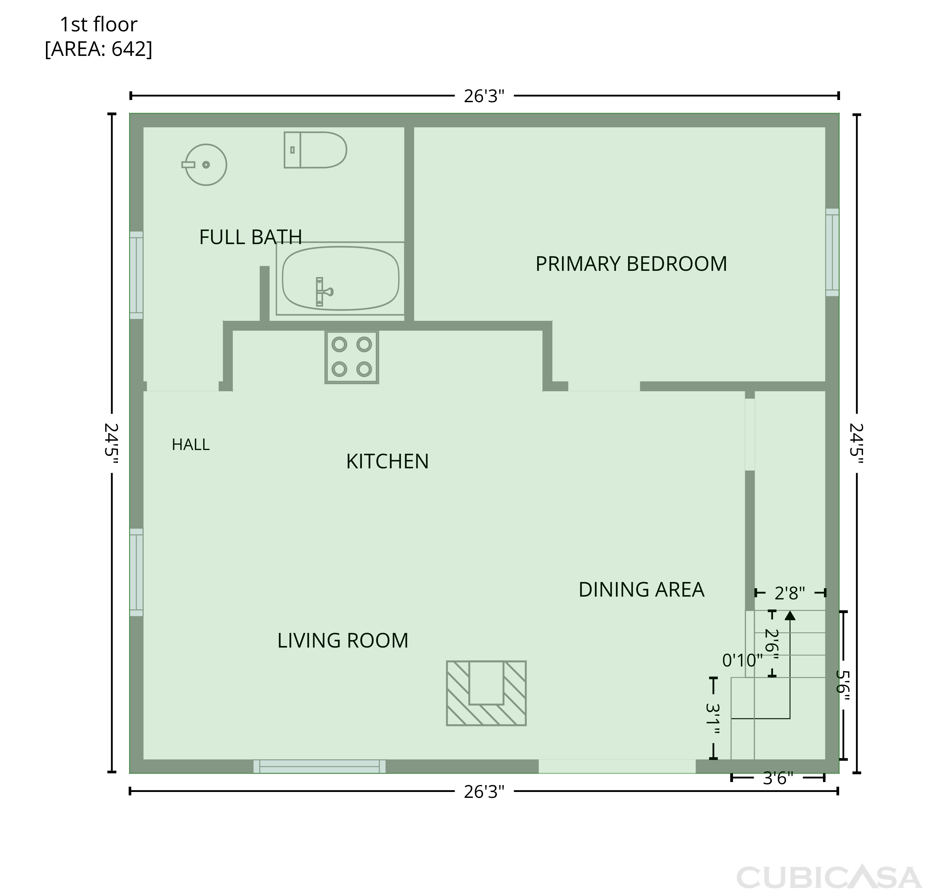 Main Floor of 577 Oak Knoll Cir, Green Valley Lake, CA