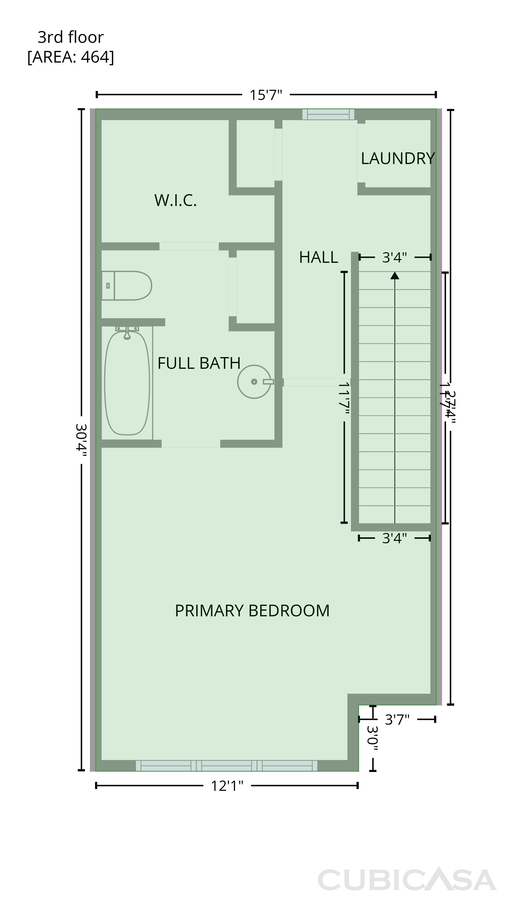 Third Floor of 1031 Skyline View Way, Charlotte, NC