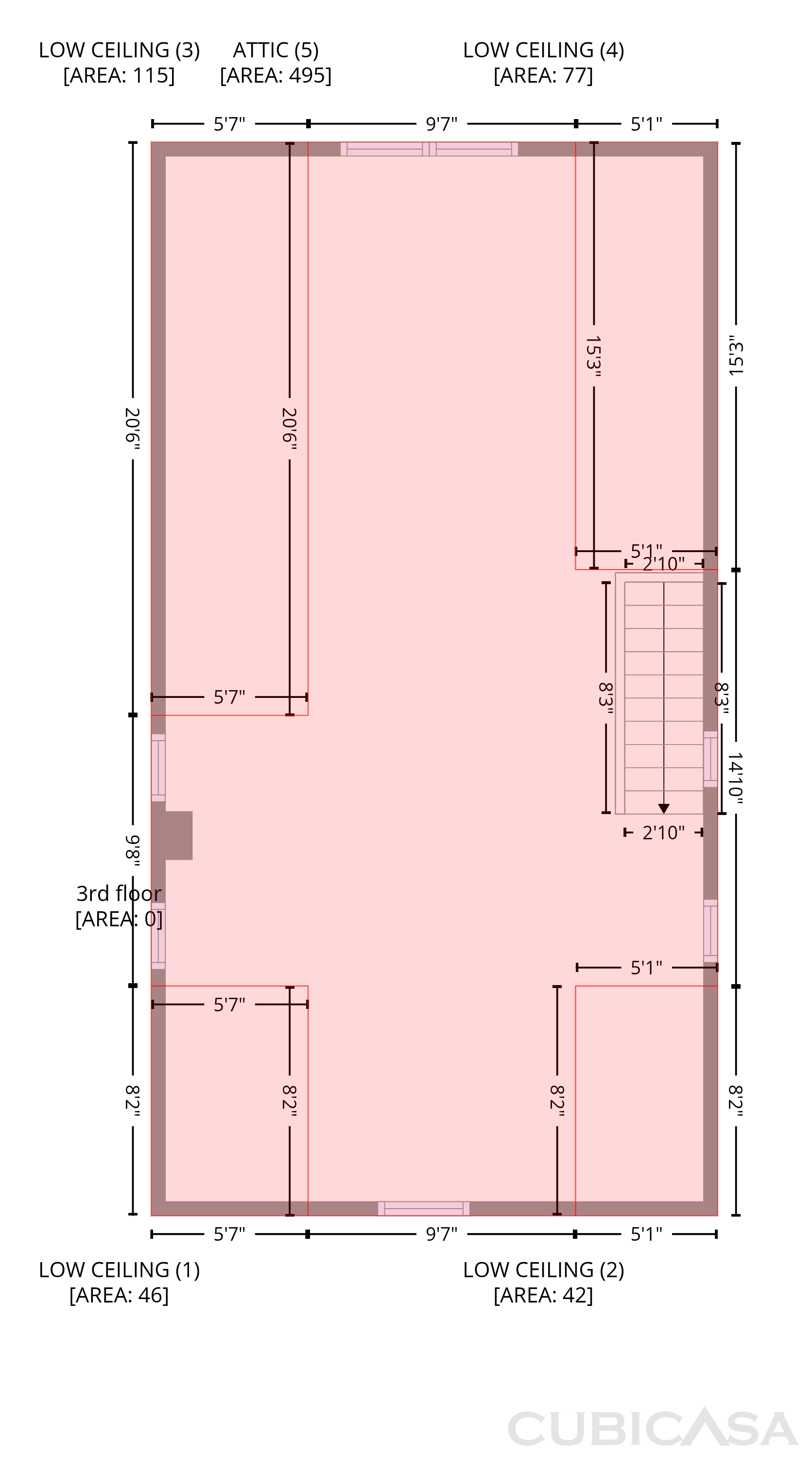 Third Floor of 914 Pennsylvania Ave, Huntingdon, PA