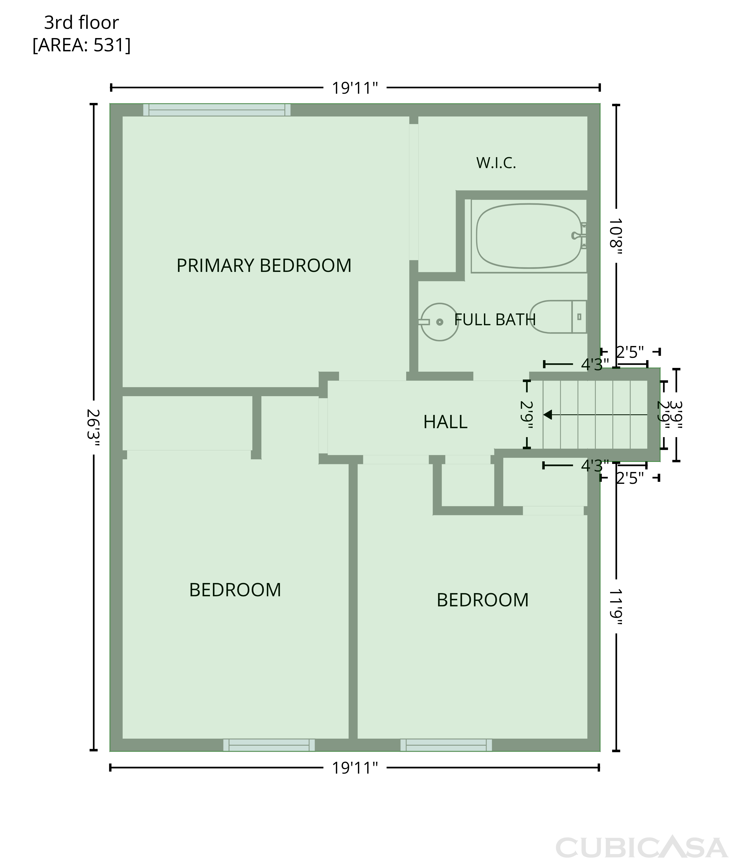 Third Floor of 5752 Sunset Trl, Ypsilanti, MI
