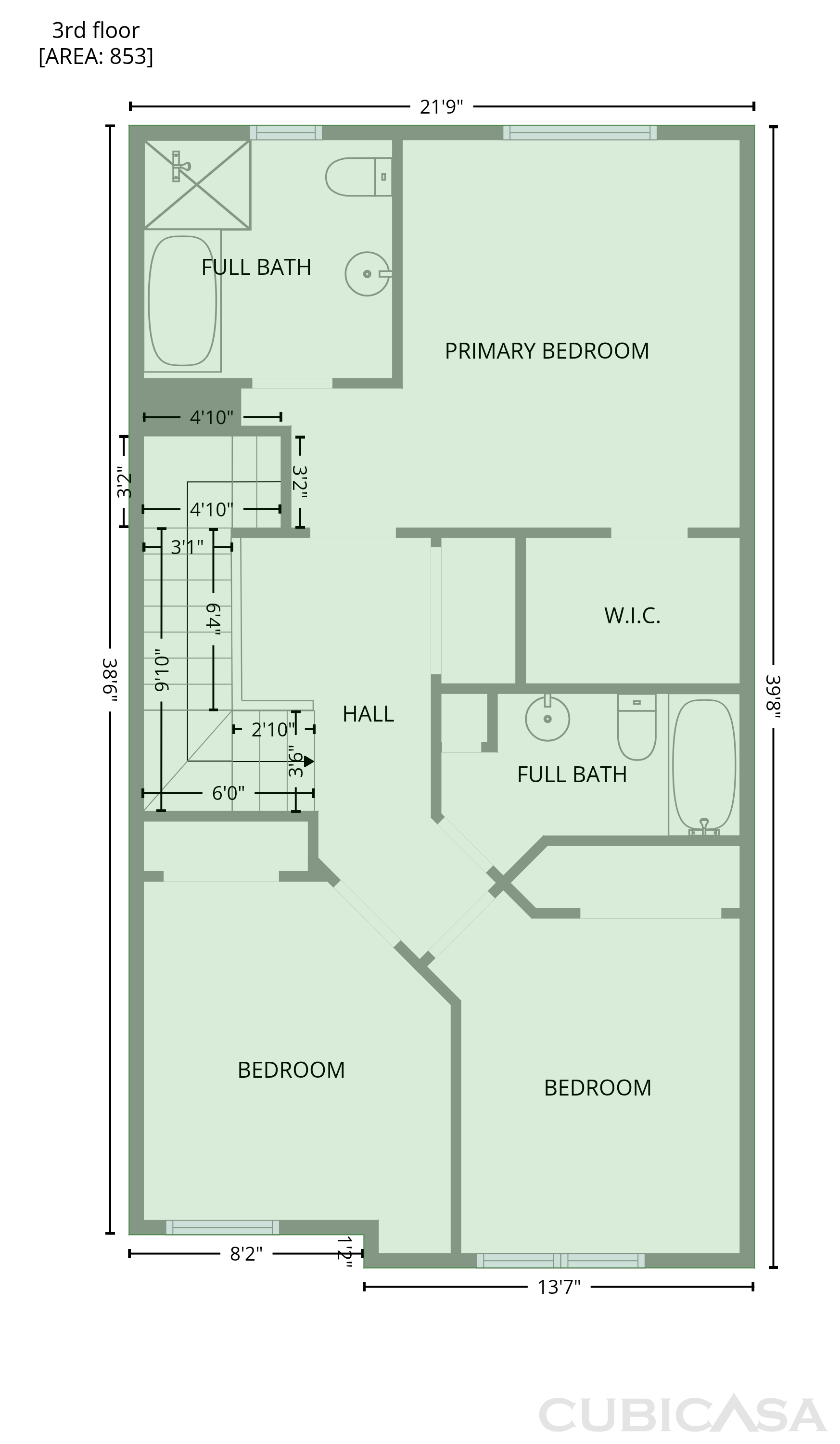Third Floor of 5108 Lady Of The Lake Dr, Raleigh, NC