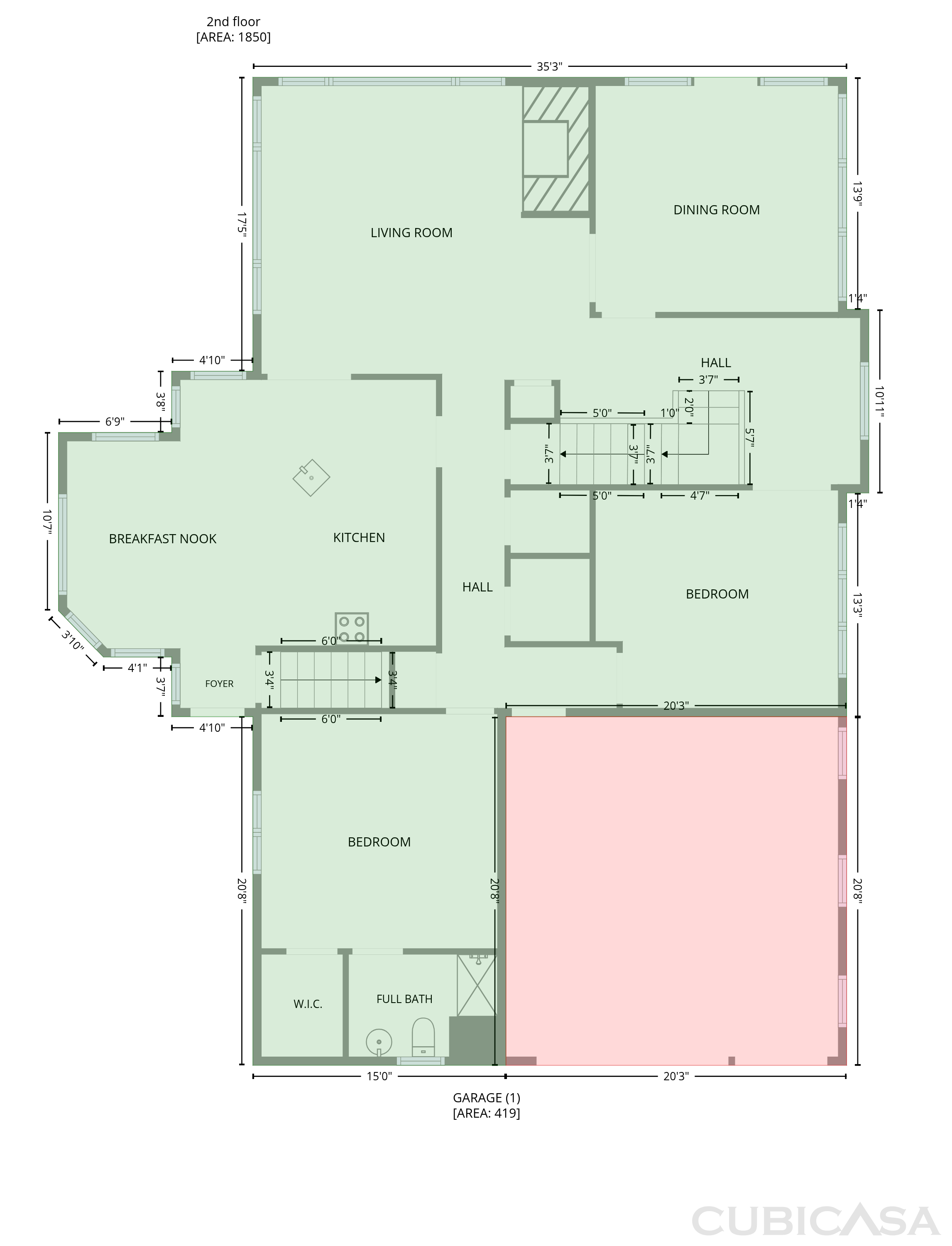 Second Floor of 720 Barberry Dr, Alpharetta, GA