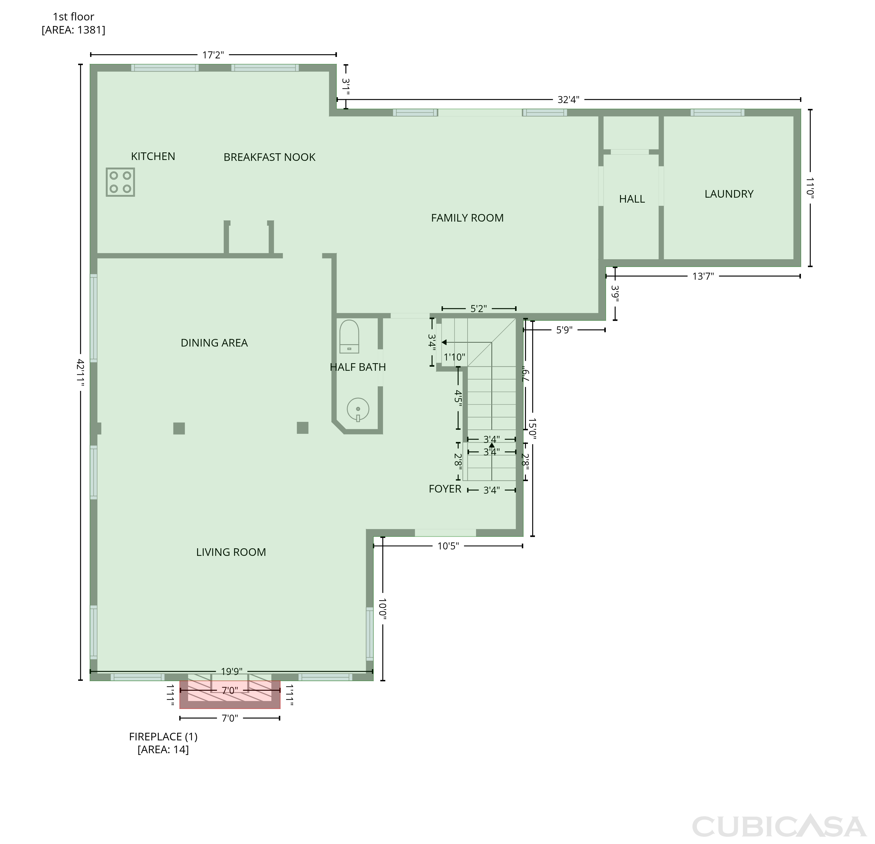 Second Floor of 984 Forest Pond Ct, Marietta, GA