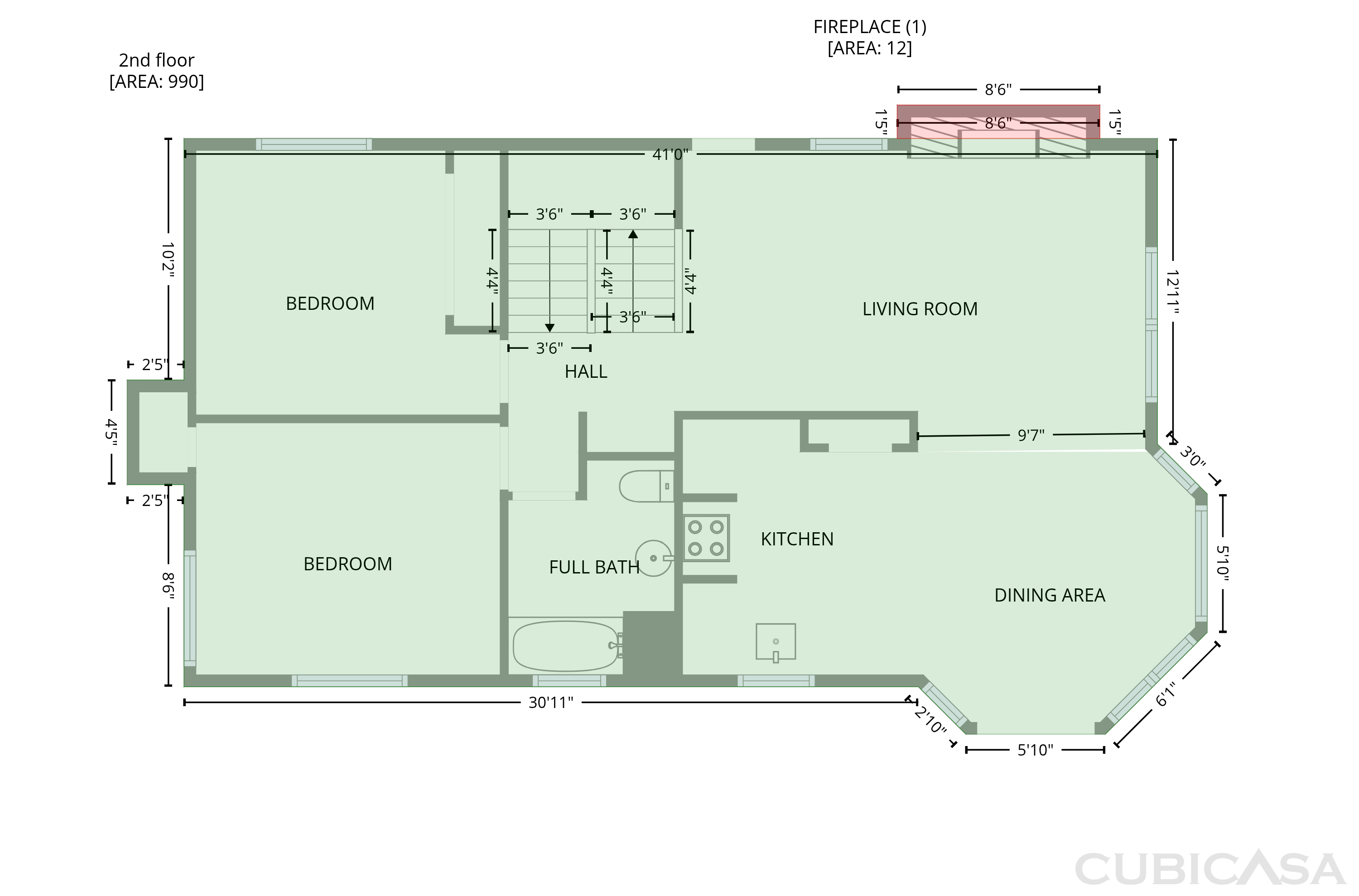 Second Floor of 472 Brentwood Dr, Lake Arrowhead, CA