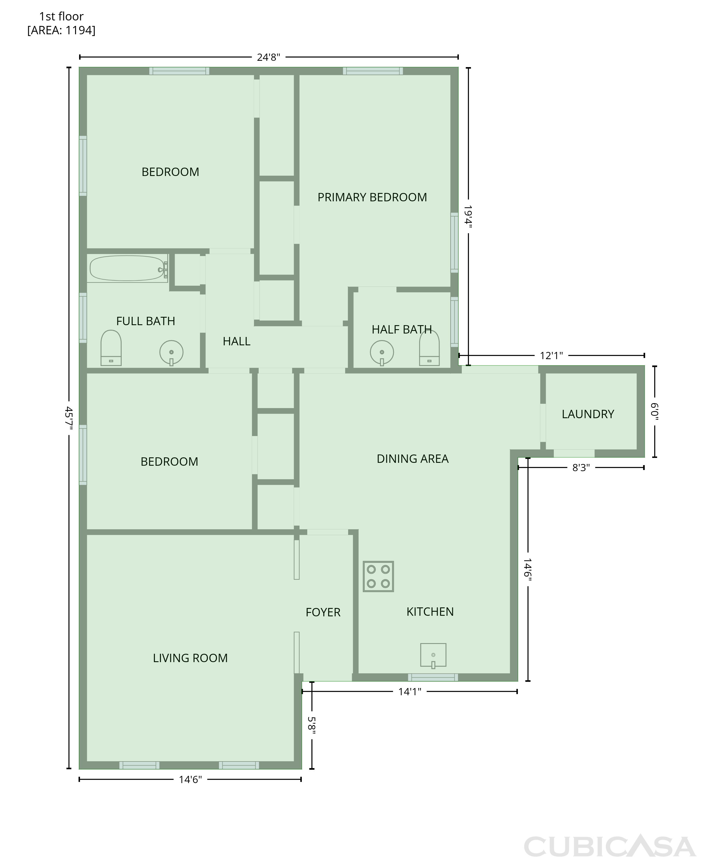 Main Floor of 1513 N Bradley Ave, Oklahoma City, OK