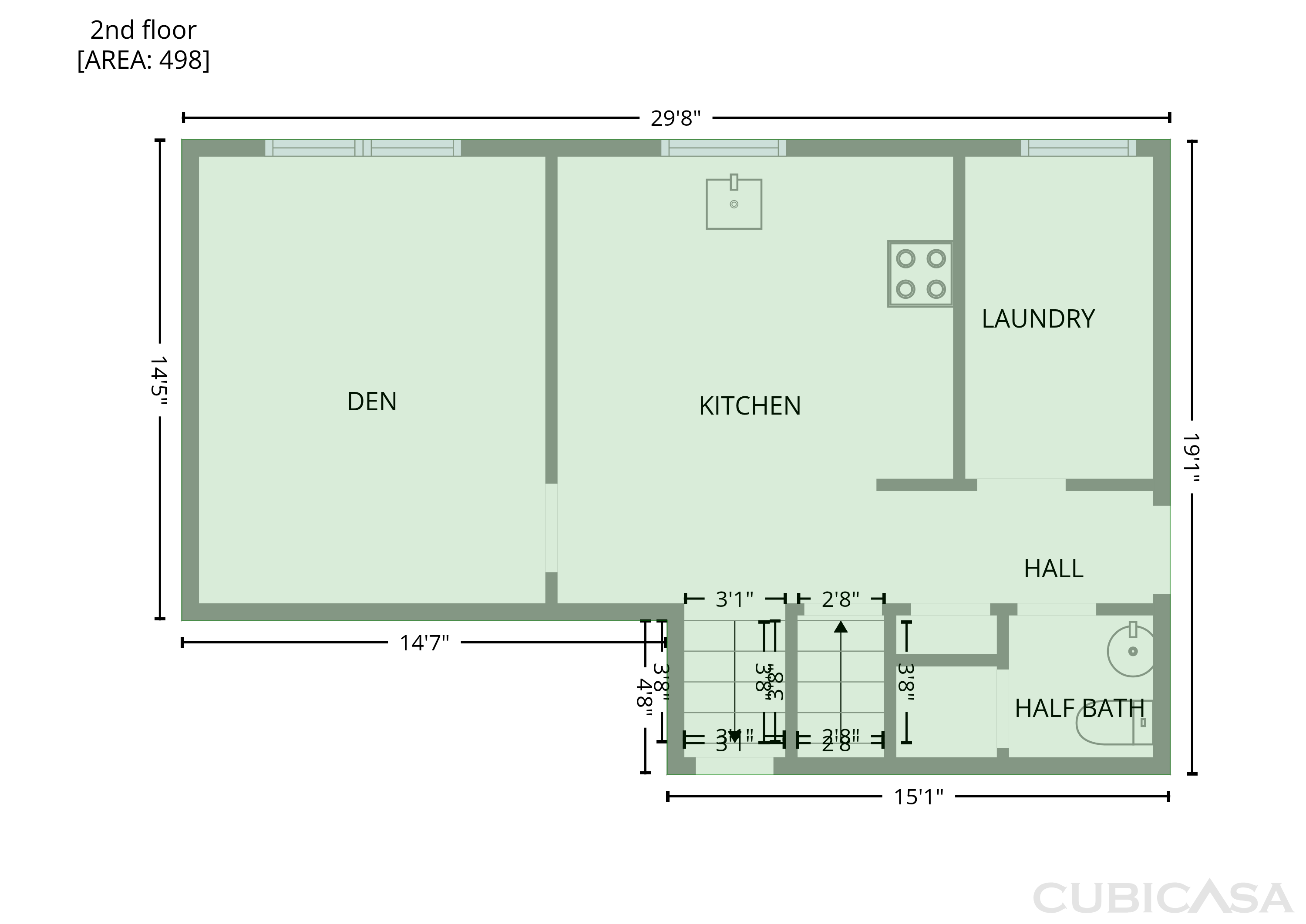 Second Floor of 6486 Lynndale Ln, Morrow, GA