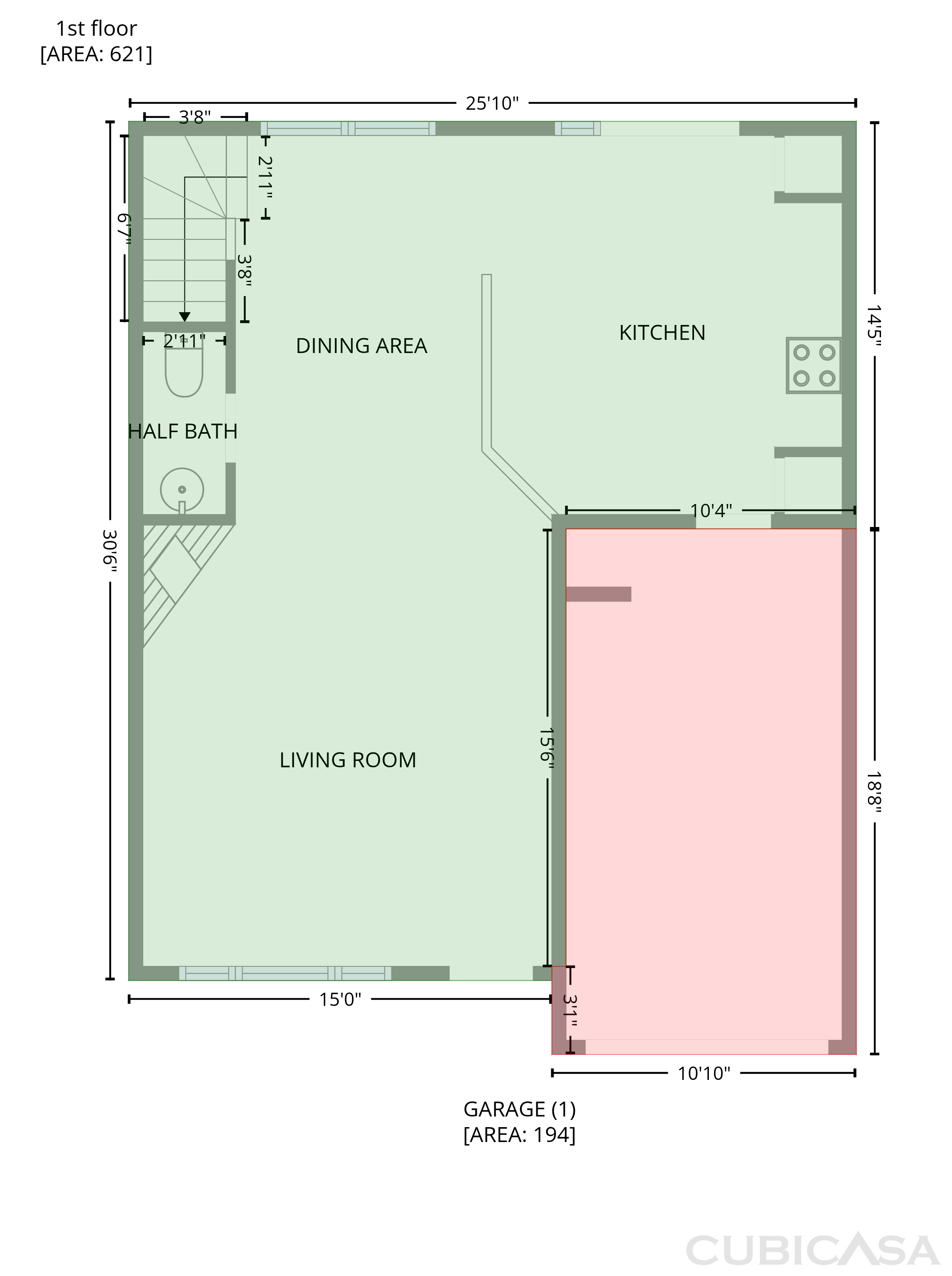 Main Floor of 1202 Astastula Way, Woodstock, GA
