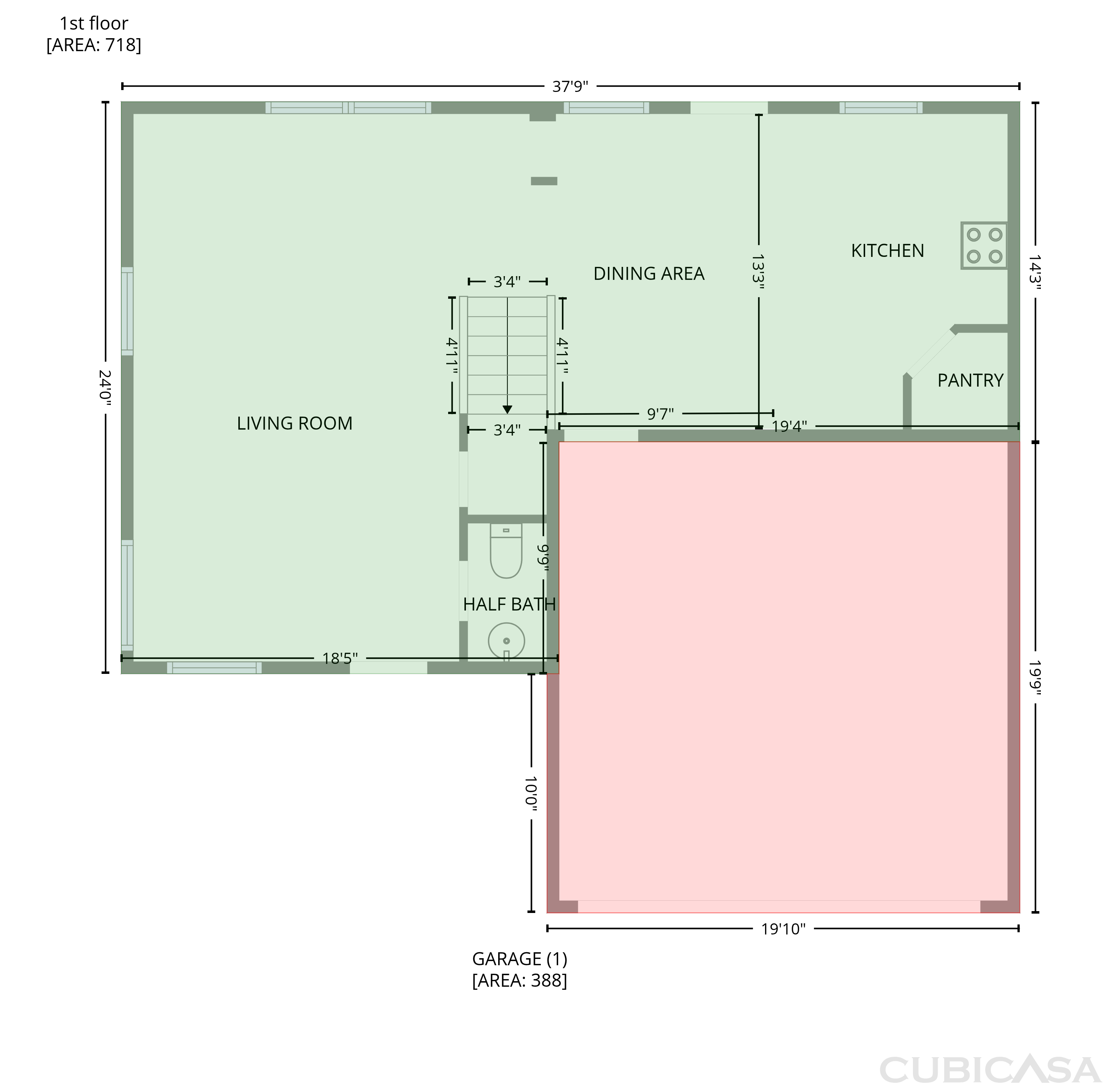 Main Floor of 708 Woodgreen Dr, Durham, NC