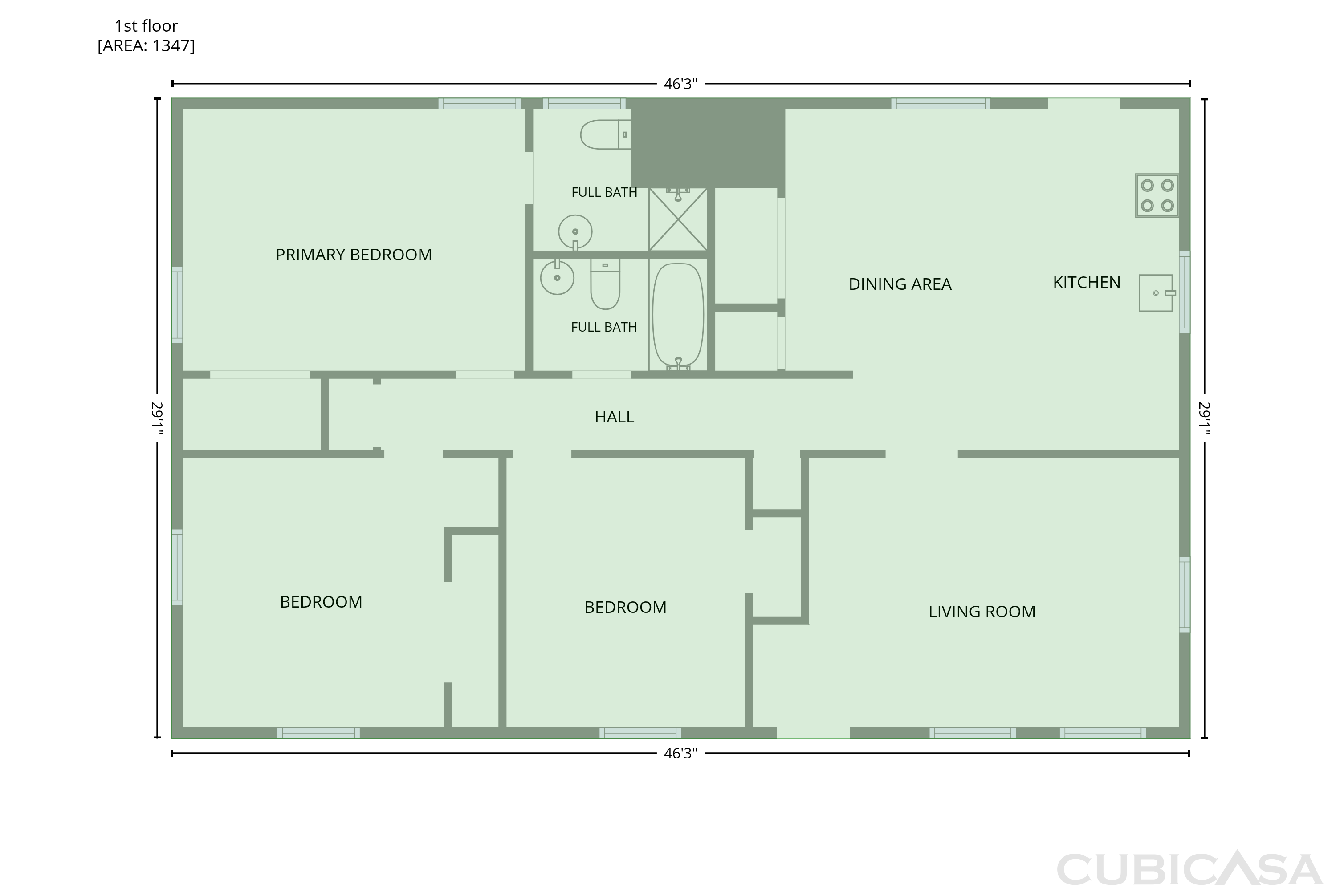 Main Floor of 2600 Wedgedale Ave, Durham, NC