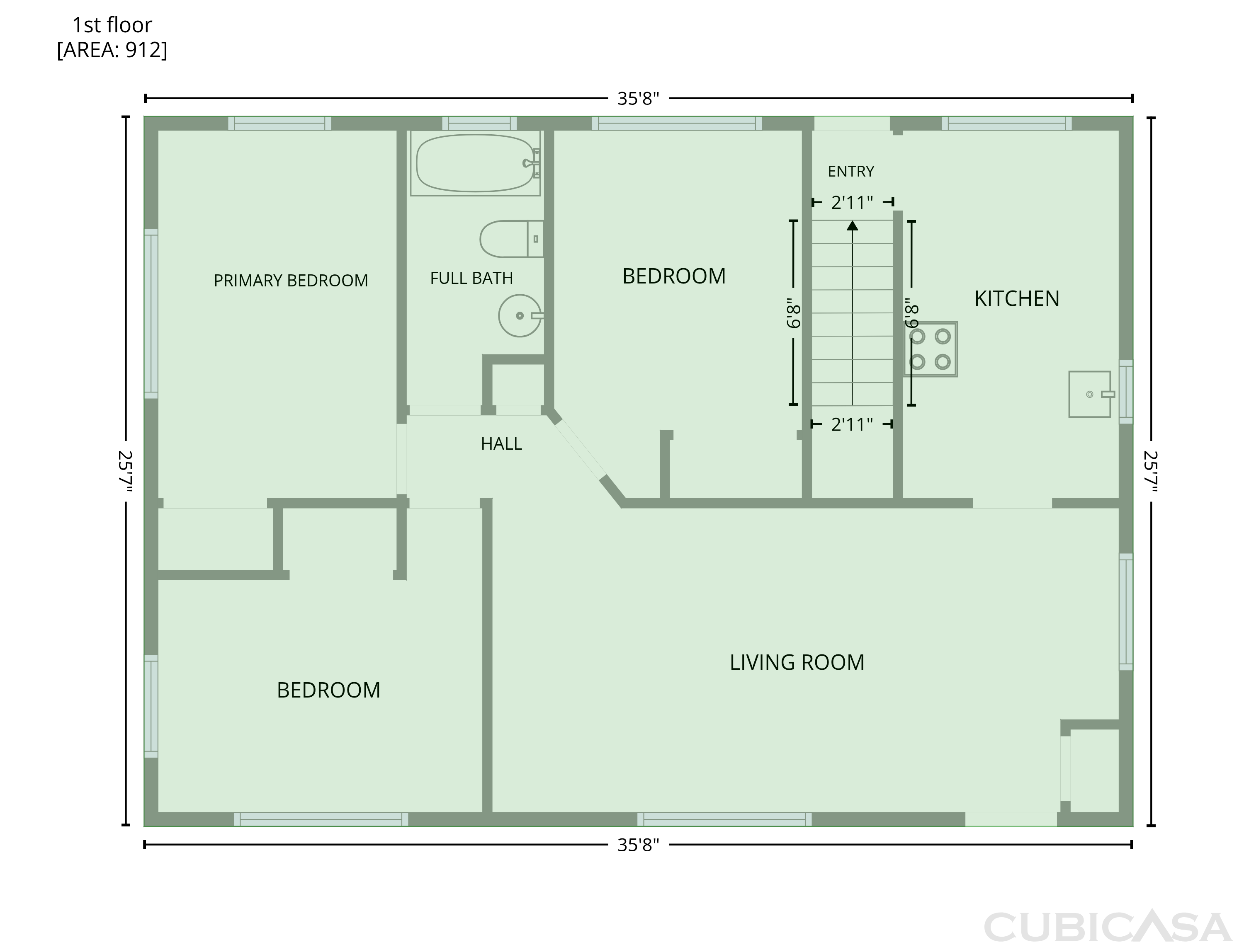 Second Floor of 6076 Robert Dr, Brook Park, OH