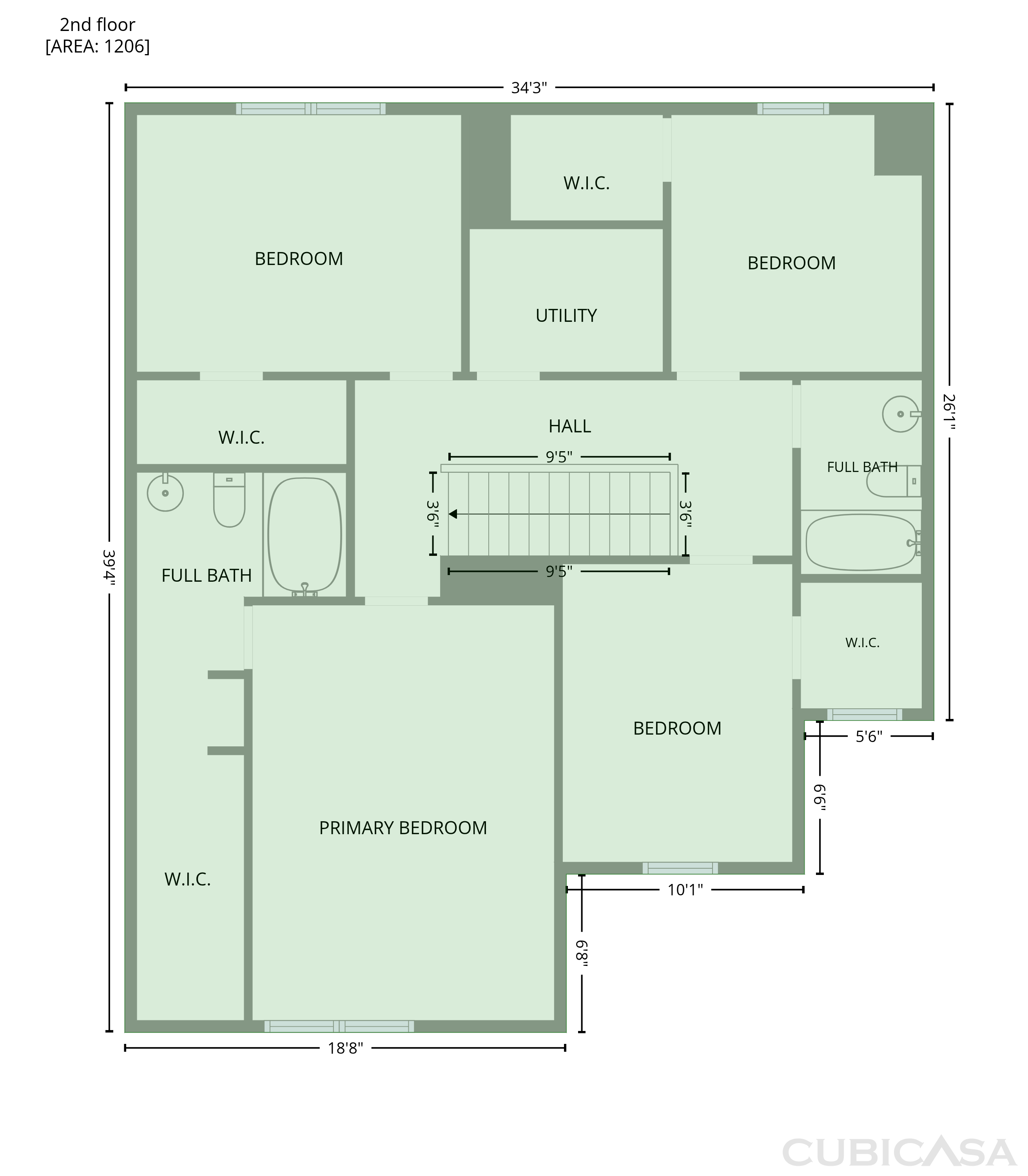 Second Floor of 6611 Branches Dr, Brownsburg, IN