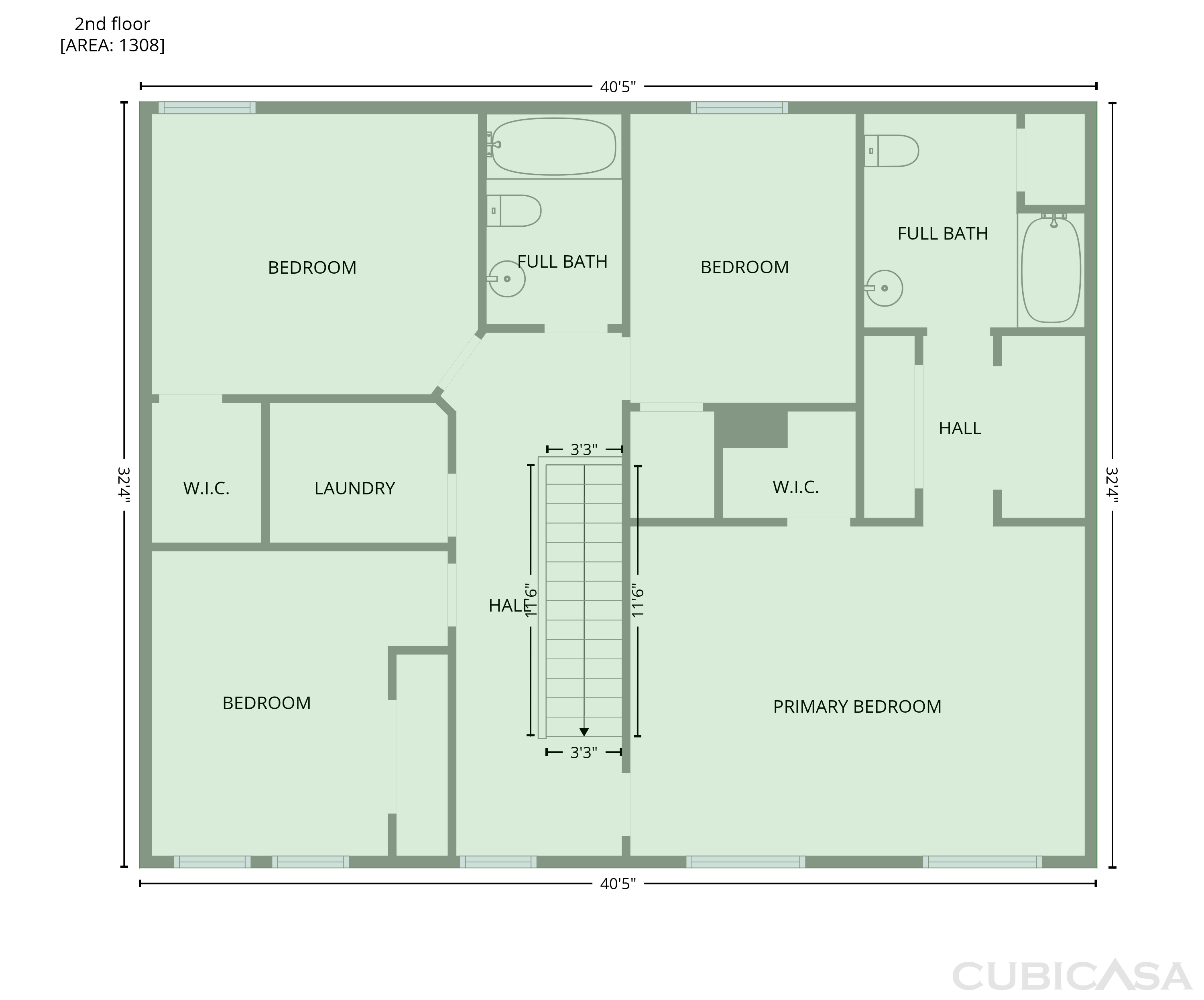 Second Floor of 3705 Chancellorsville Ct, Raleigh, NC