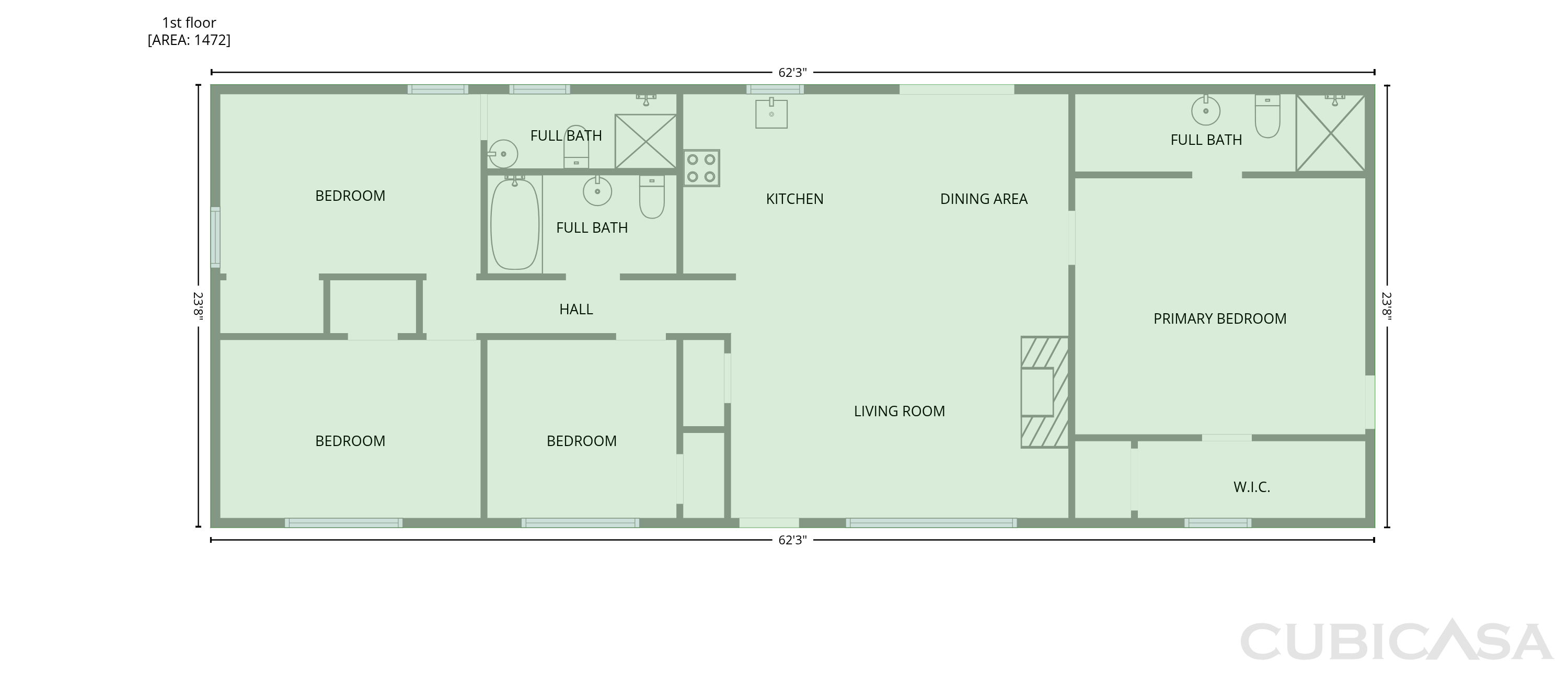 Main Floor of 1614 Carolyn Dr, Stone Mountain, GA