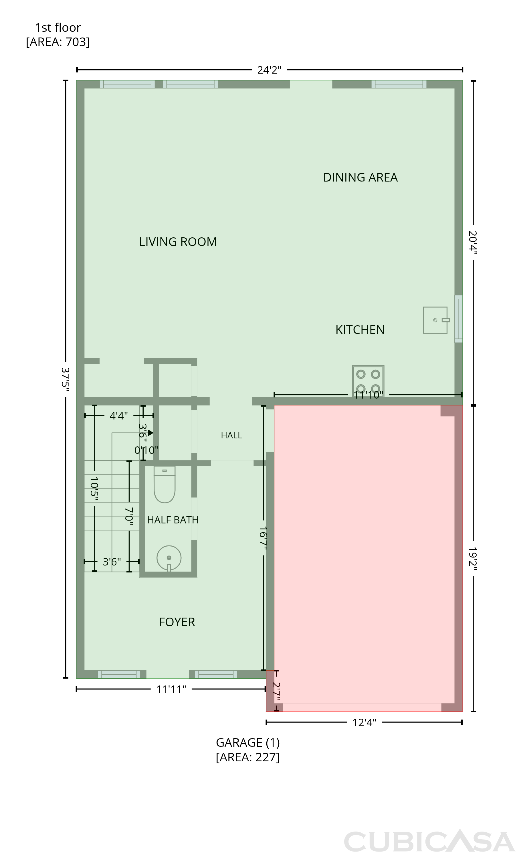 Main Floor of 164 Highland Park Ct, Easley, SC