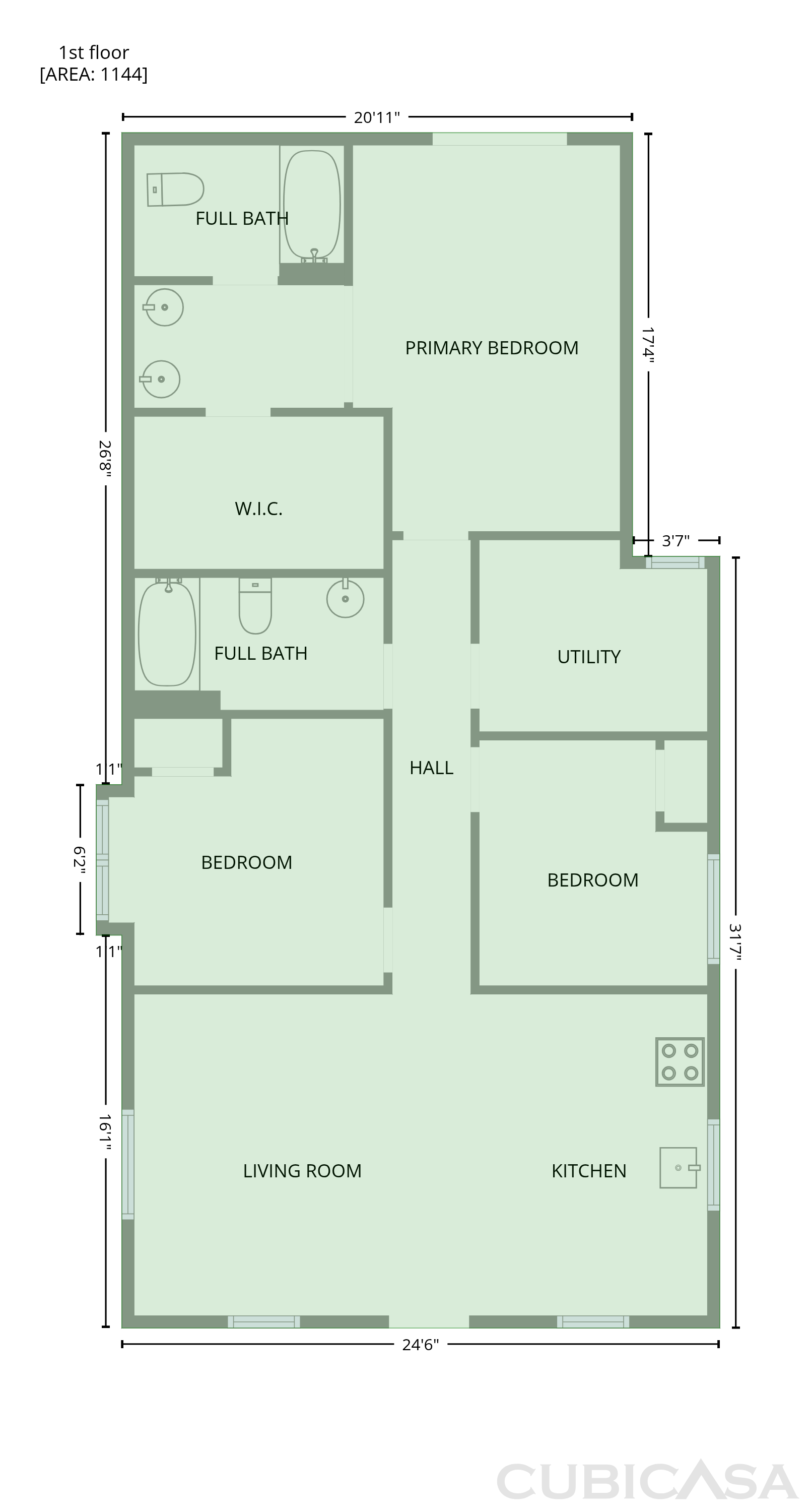 Main Floor of 108 S Heflin St, Indianapolis, IN