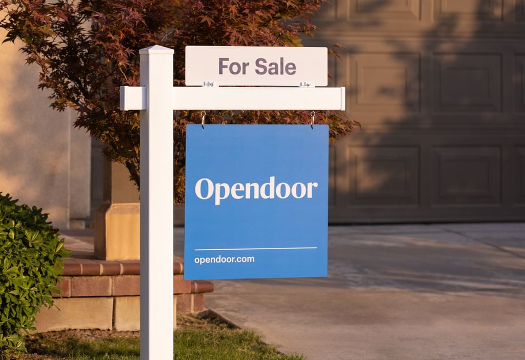 Shows a for sale image in front of a home