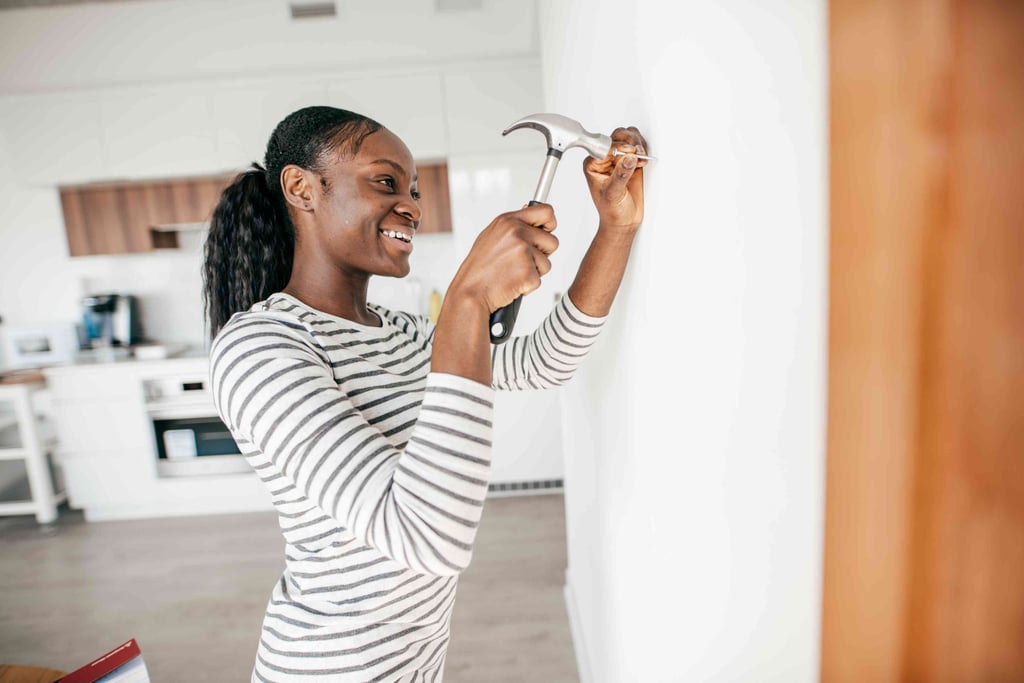 woman-making-home-improvements