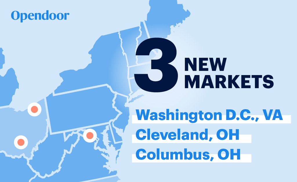 Opendoor expands to D.C., Cleveland & Columbus Areas