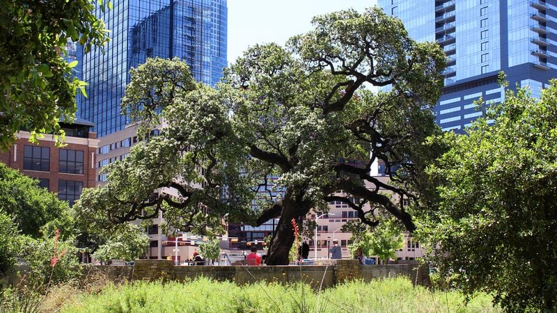 Republic Square in downtown Austin