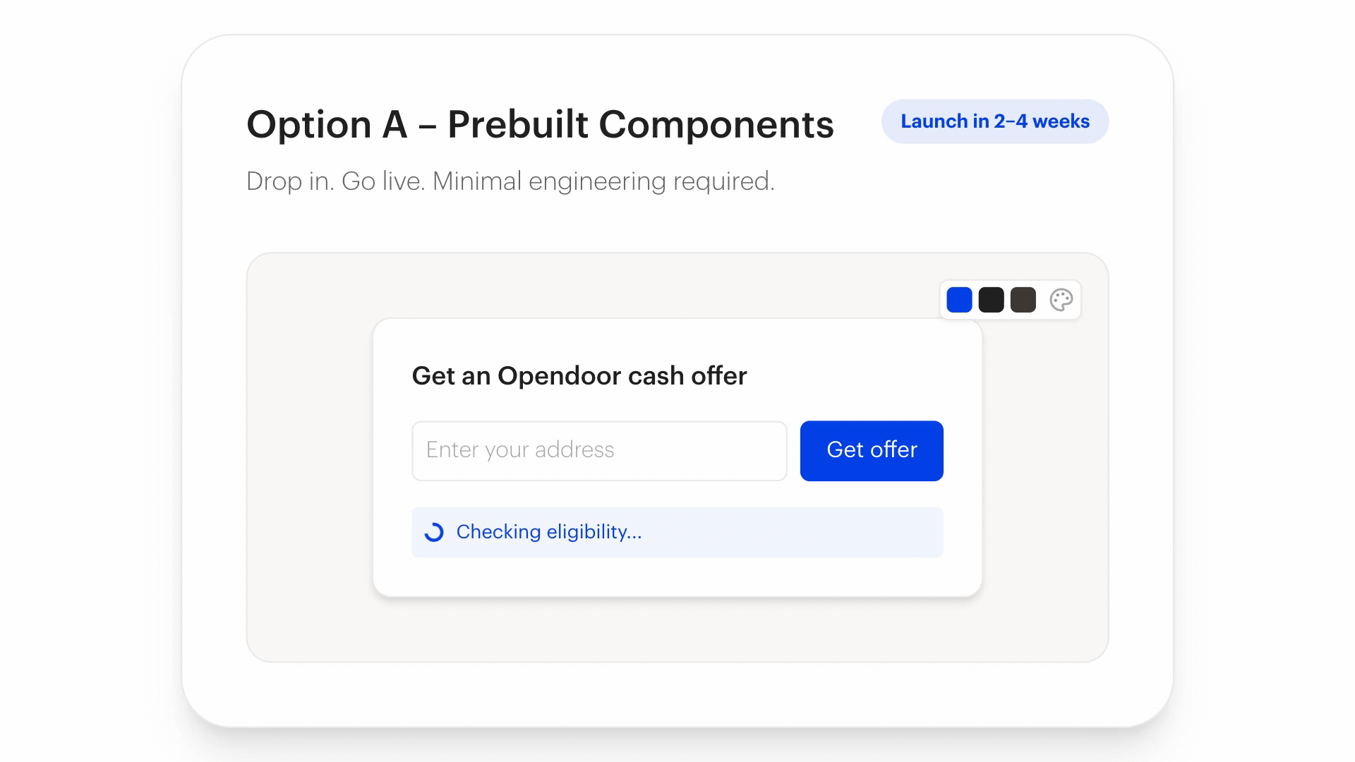 Prebuilt Partner SDK component interface.