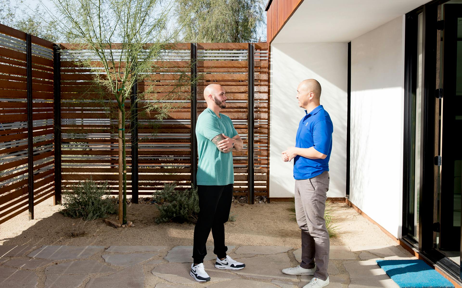 Opendoor customers outside their home