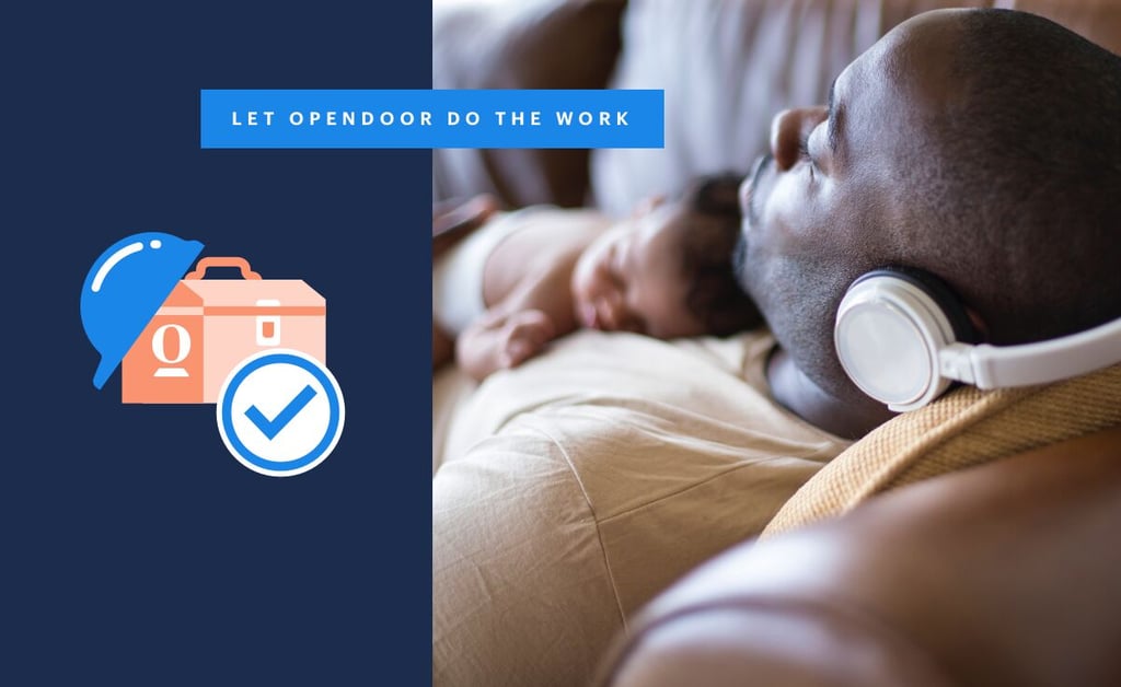Opendoor team member preparing a home for sale