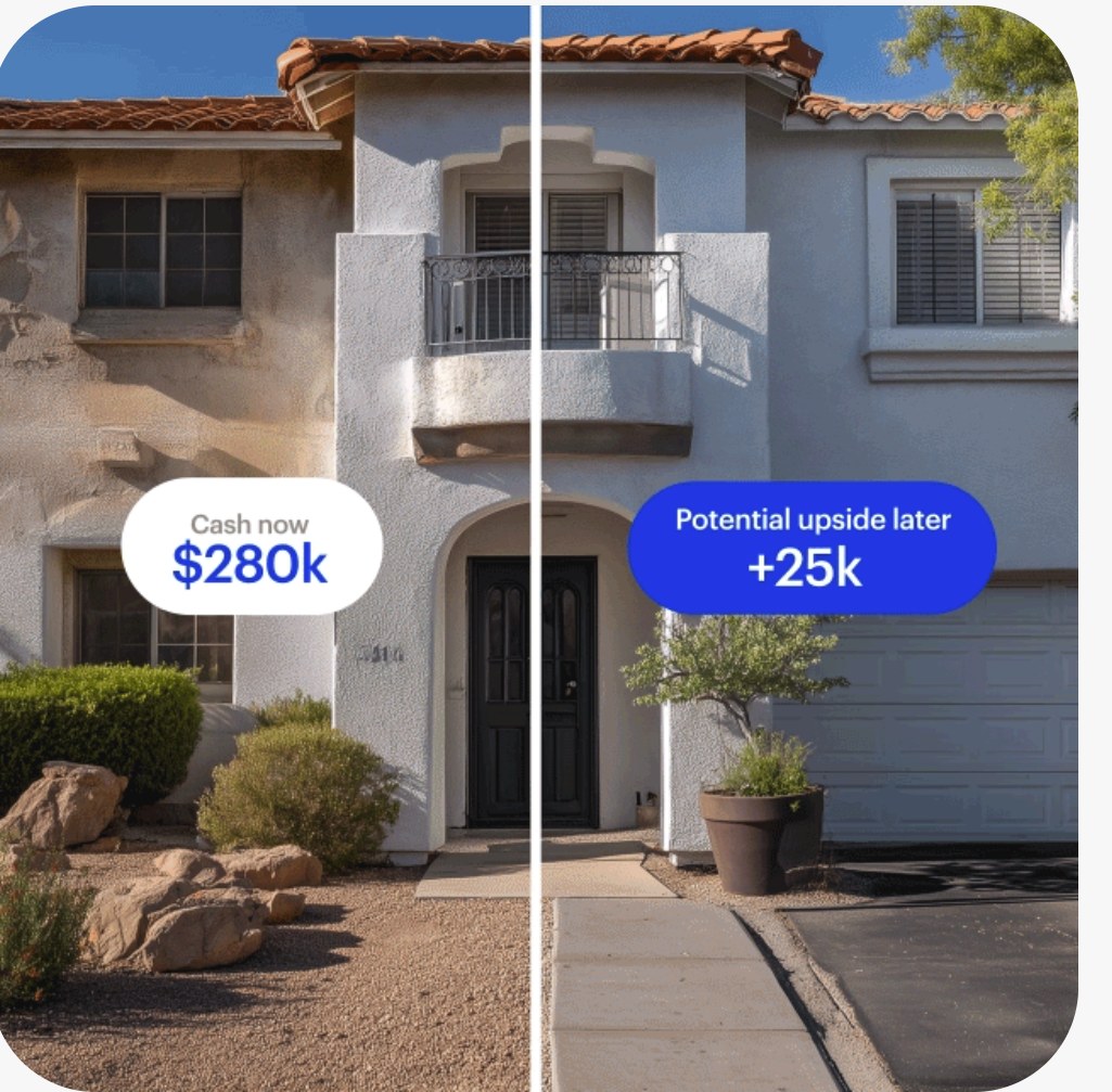 The same home before and after renovation: cash now, potential upside later